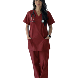 Cotton 65%, Polyester 35% <br> Scrub Top and Bottom