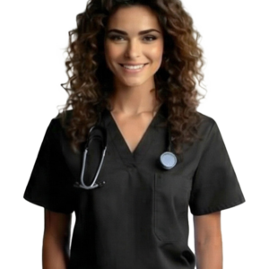 Cotton 65%, Polyester 35% <br> Scrub Top