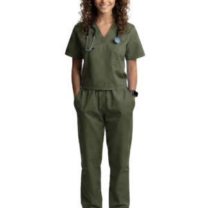Microfiber Women`s - Scrub Top & Bottom with 4 Pocket Half Sleeve