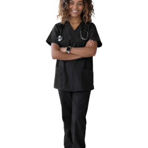 Microfiber Women`s – Scrub Top & Bottom with 4 Pocket Half Sleeve